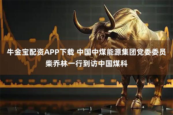牛金宝配资APP下载 中国中煤能源集团党委委员柴乔林一行到访中国煤科