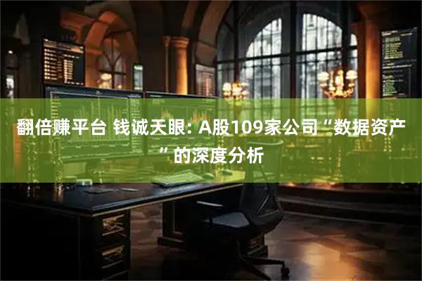翻倍赚平台 钱诚天眼: A股109家公司“数据资产”的深度分析